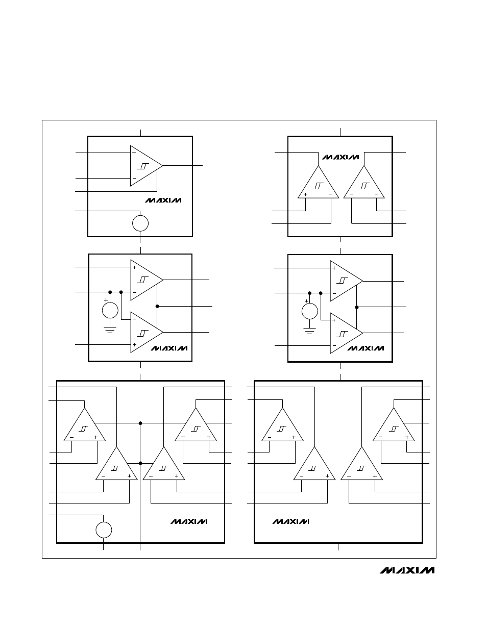 Functional diagrams | Rainbow Electronics MAX970 User Manual | Page 8 / 12