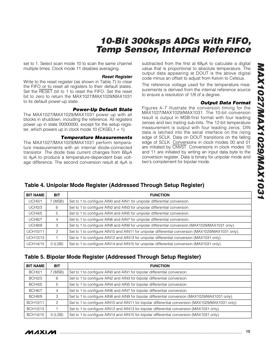 Rainbow Electronics MAX1031 User Manual | Page 15 / 24