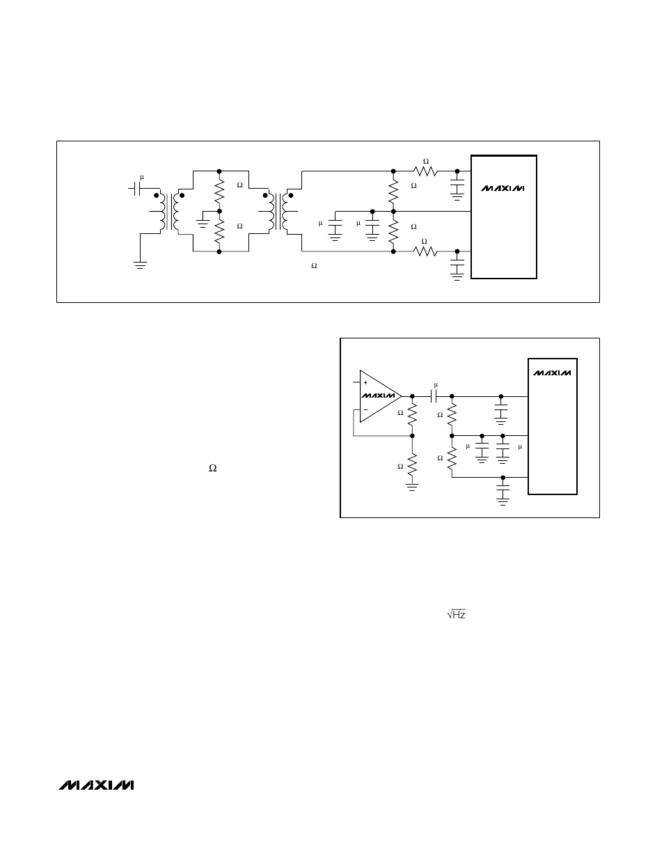 Single-ended ac-coupled input signal, Buffered external reference drives multiple adcs, Unbuffered external reference drives multiple adcs | Rainbow Electronics MAX1211 User Manual | Page 25 / 30