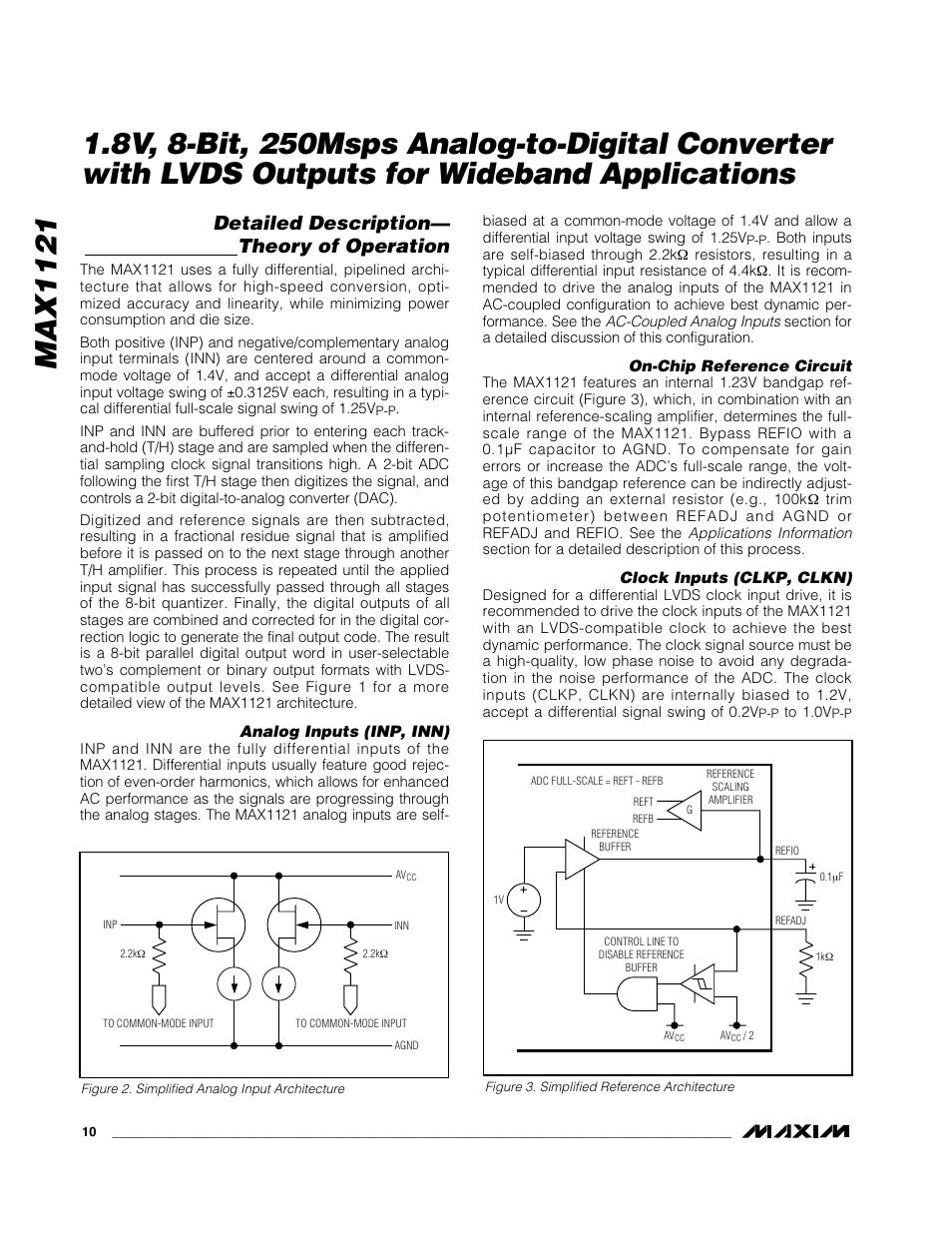 Max1121, Detailed description— theory of operation | Rainbow Electronics MAX1121 User Manual | Page 10 / 17