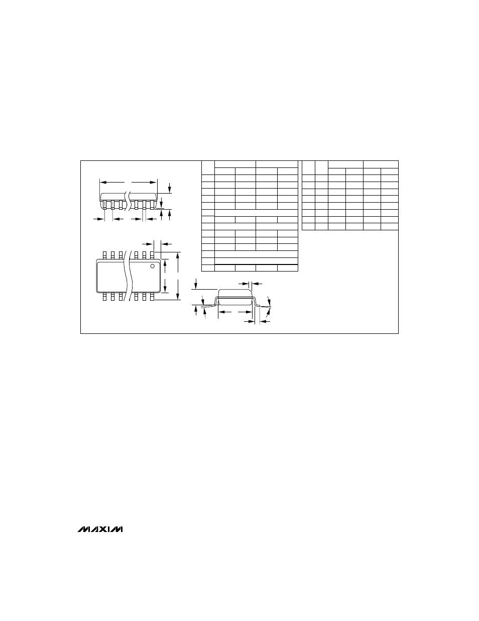 Package information, Qsop quarter small-outline package | Rainbow Electronics MAX768 User Manual | Page 11 / 12