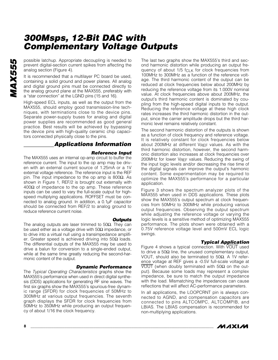 Applications information | Rainbow Electronics MAX555 User Manual | Page 8 / 12