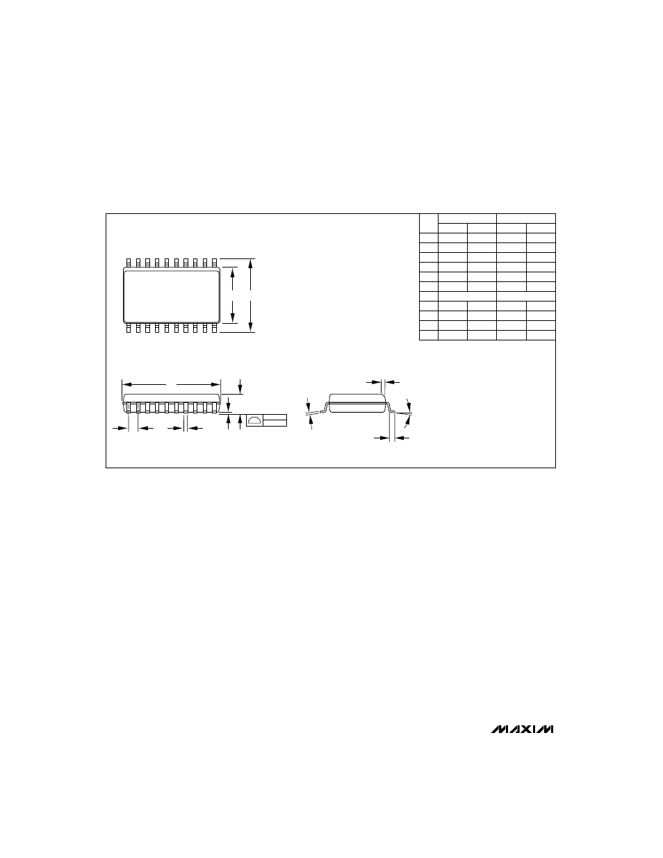 Package information (continued), Pin plastic small-outline package | Rainbow Electronics MAX152 User Manual | Page 12 / 12
