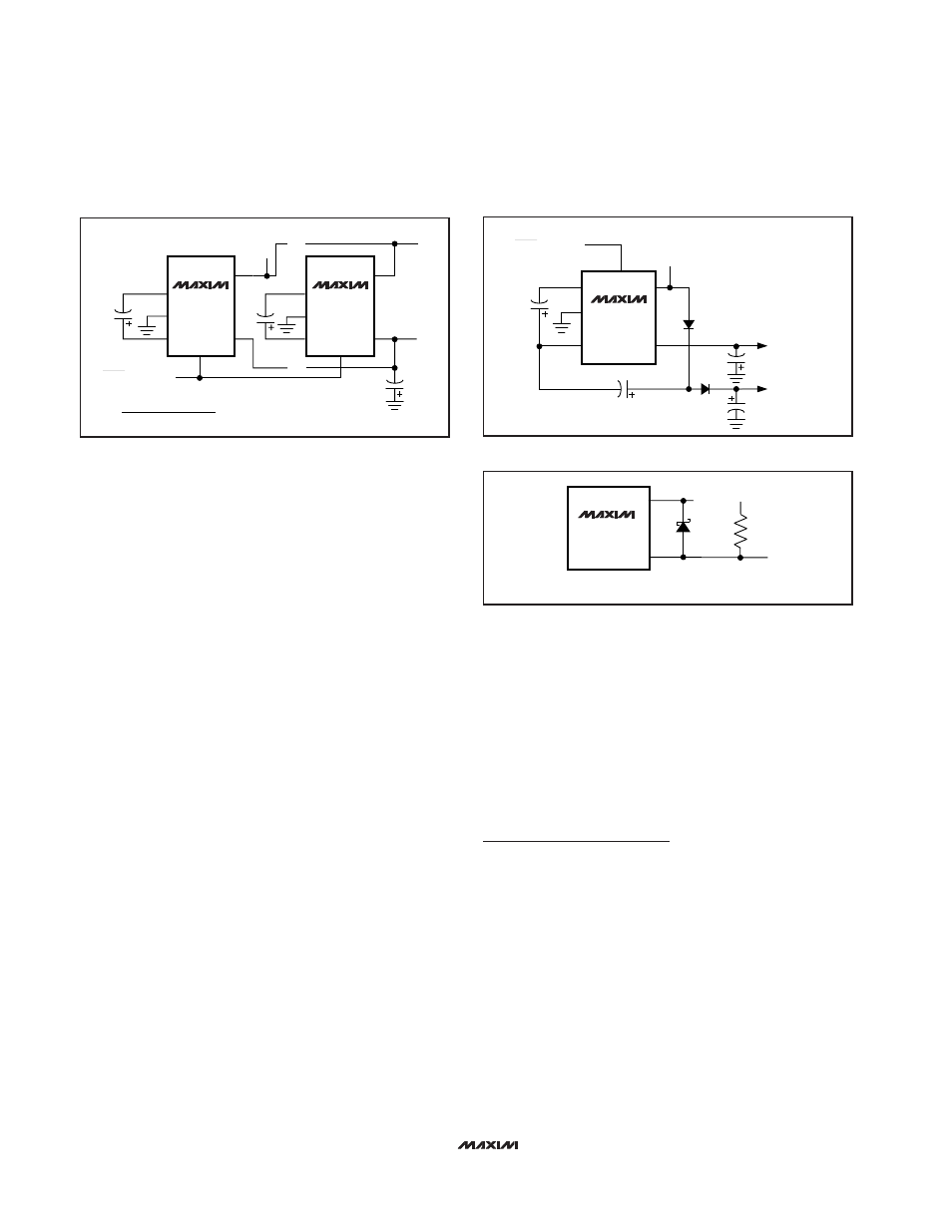 Chip information, Paralleling devices, Combined doubler/inverter | Heavy load connected to a positive supply, Layout and grounding | Rainbow Electronics MAX1721 User Manual | Page 8 / 8