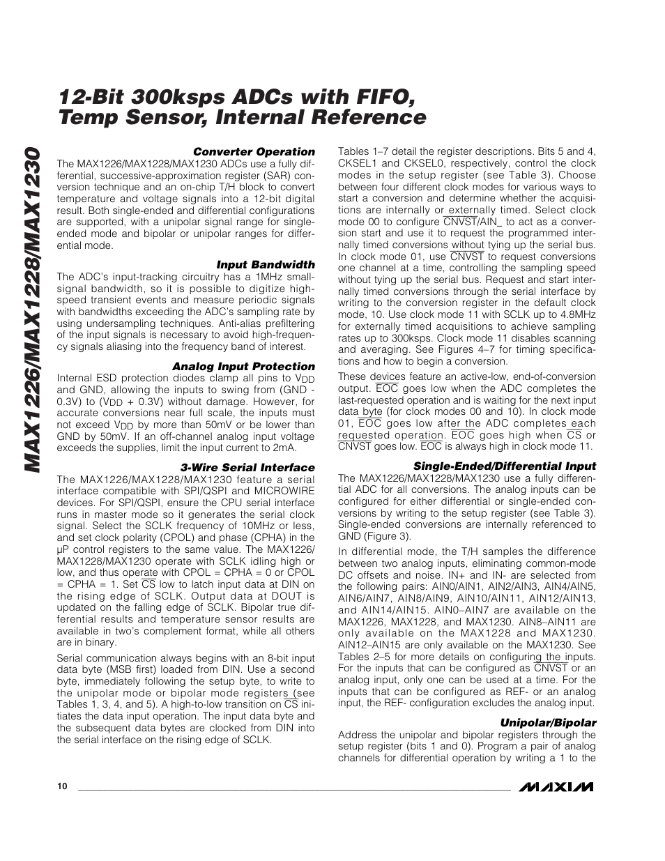 Rainbow Electronics MAX1230 User Manual | Page 10 / 24