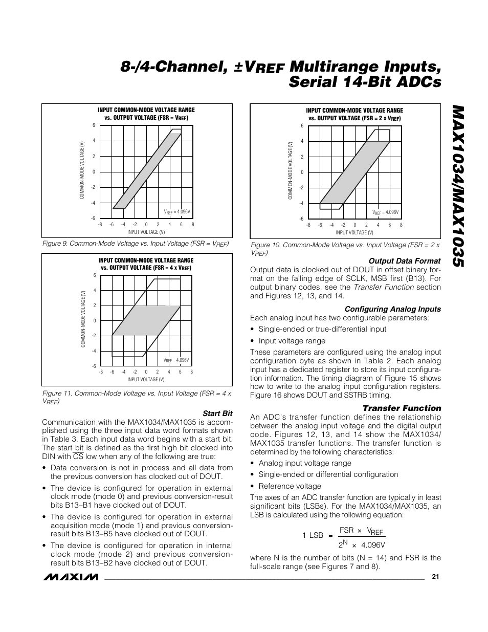 Multirange inputs, serial 14-bit adcs | Rainbow Electronics MAX1035 User Manual | Page 21 / 31