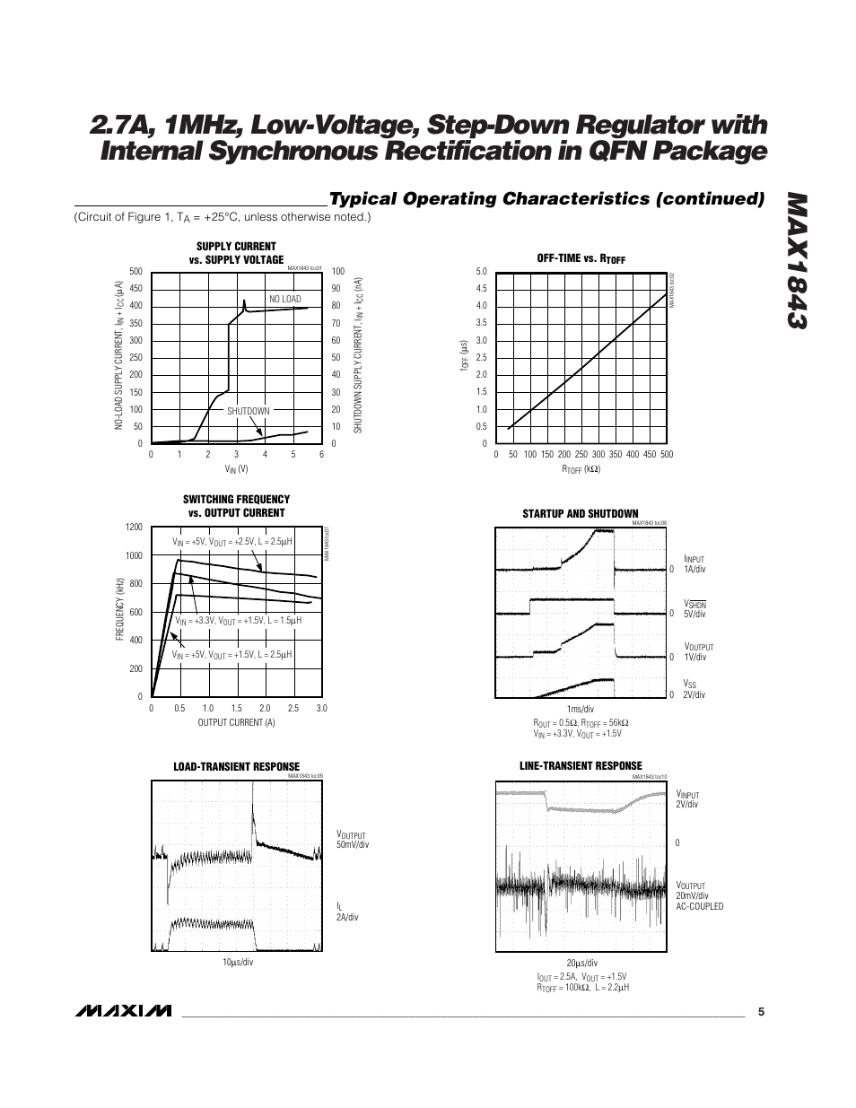 Typical operating characteristics (continued) | Rainbow Electronics MAX1843 User Manual | Page 5 / 13