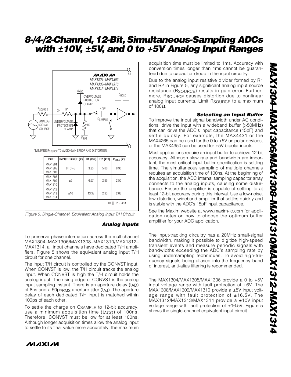 Rainbow Electronics MAX1314 User Manual | Page 19 / 36