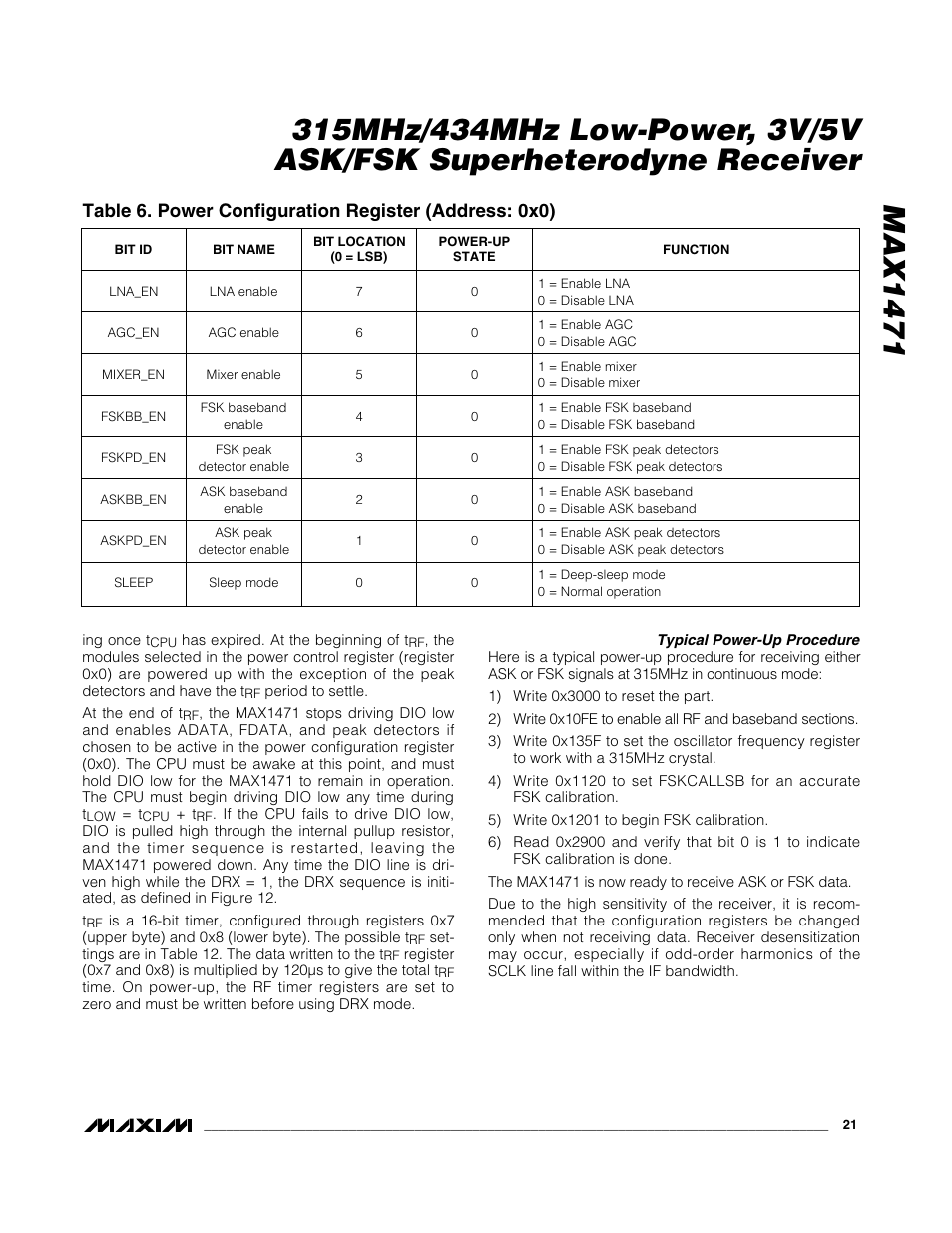 Rainbow Electronics MAX1471 User Manual | Page 21 / 26