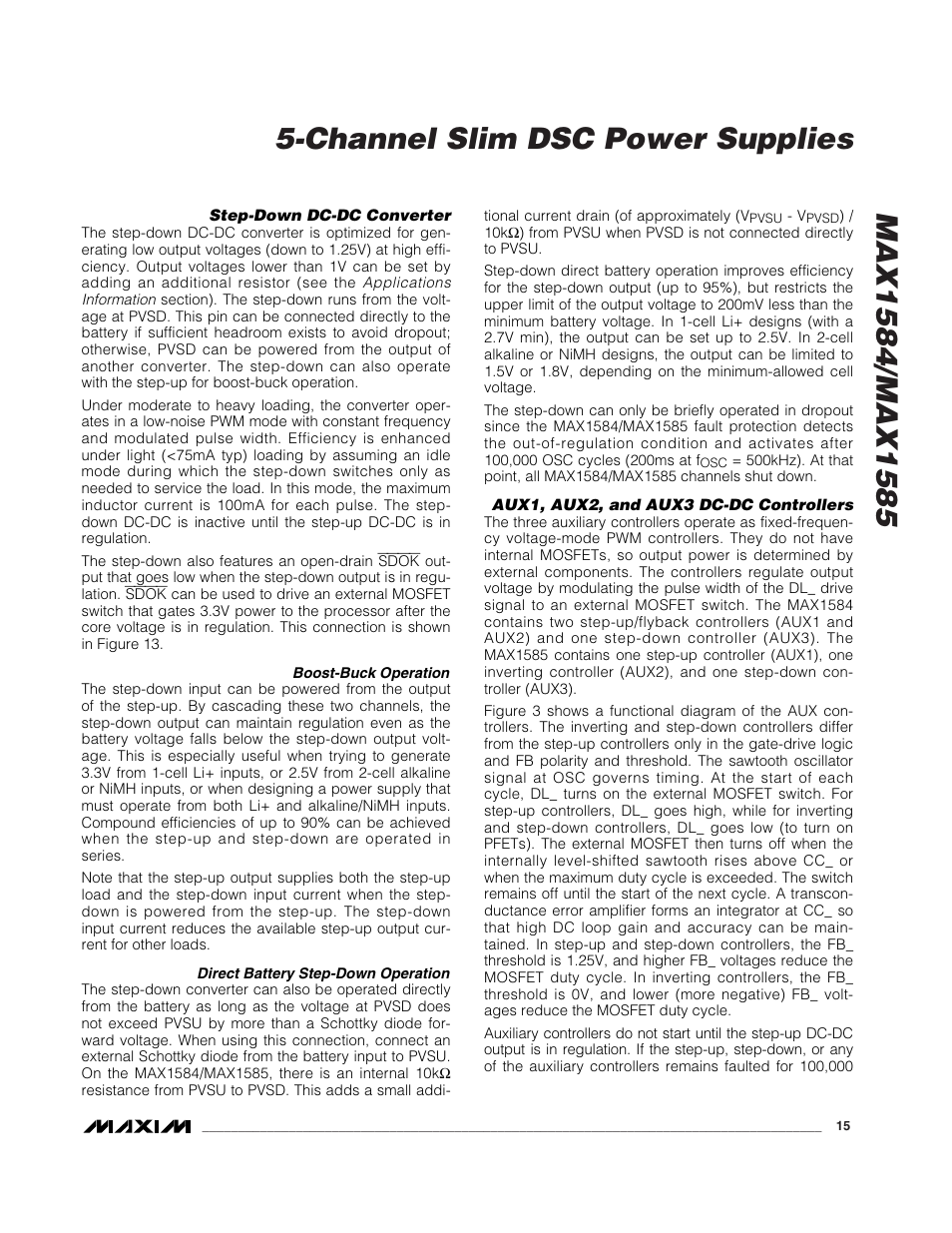 Rainbow Electronics MAX1585 User Manual | Page 15 / 29