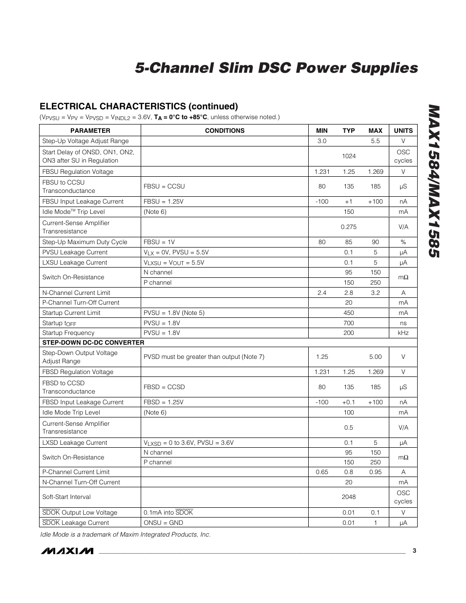 Rainbow Electronics MAX1585 User Manual | Page 3 / 29