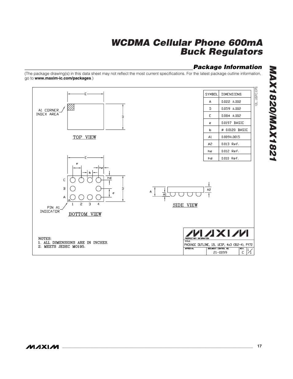 Rainbow Electronics MAX1821 User Manual | Page 17 / 18