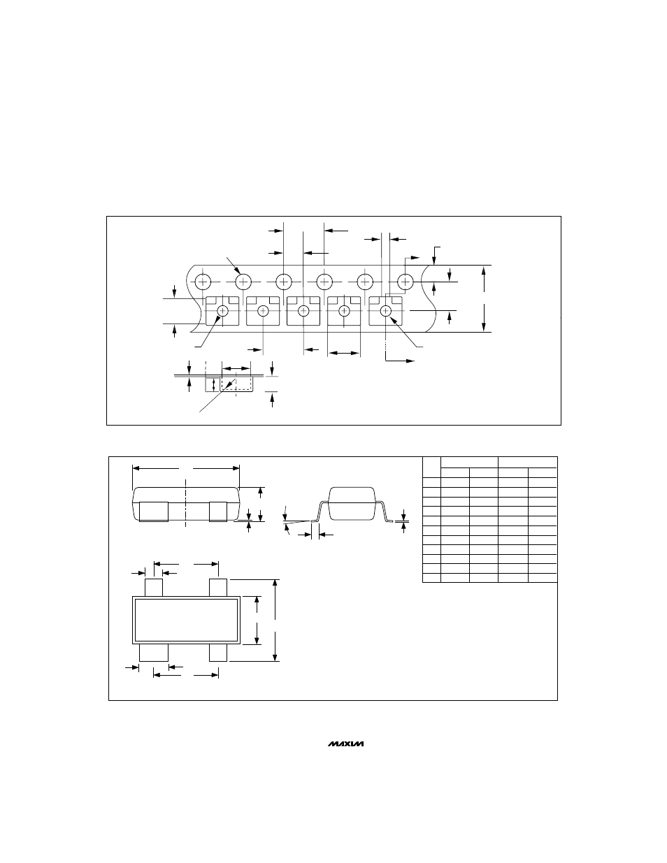 Tape-and-reel information, Package information, Pin sot143 small-outline transistor package | Rainbow Electronics MAX837 User Manual | Page 6 / 6