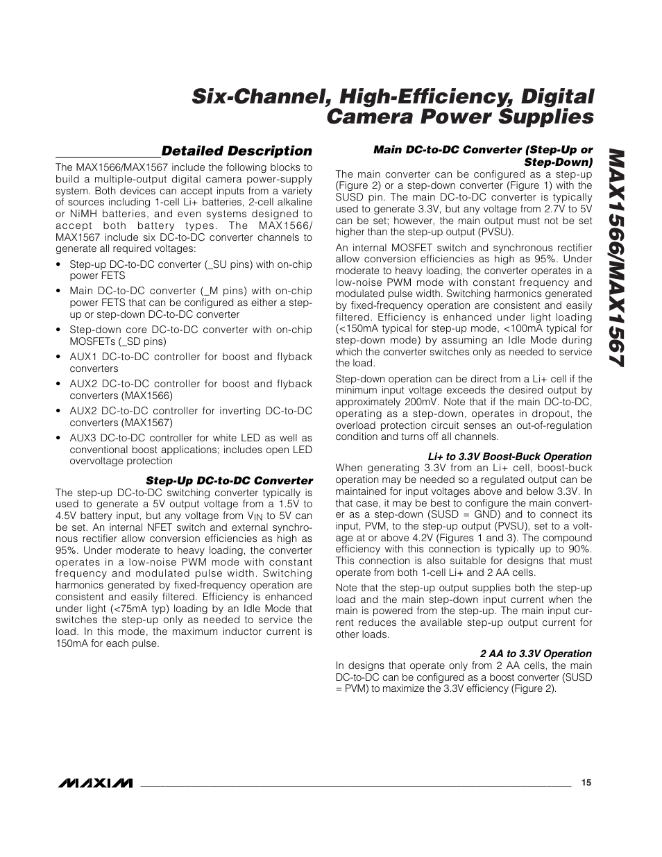 Detailed description | Rainbow Electronics MAX1567 User Manual | Page 15 / 35