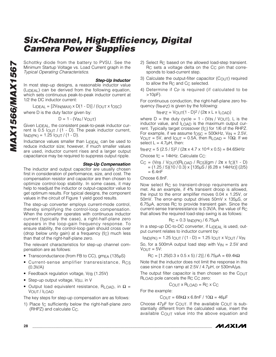 Rainbow Electronics MAX1567 User Manual | Page 28 / 35