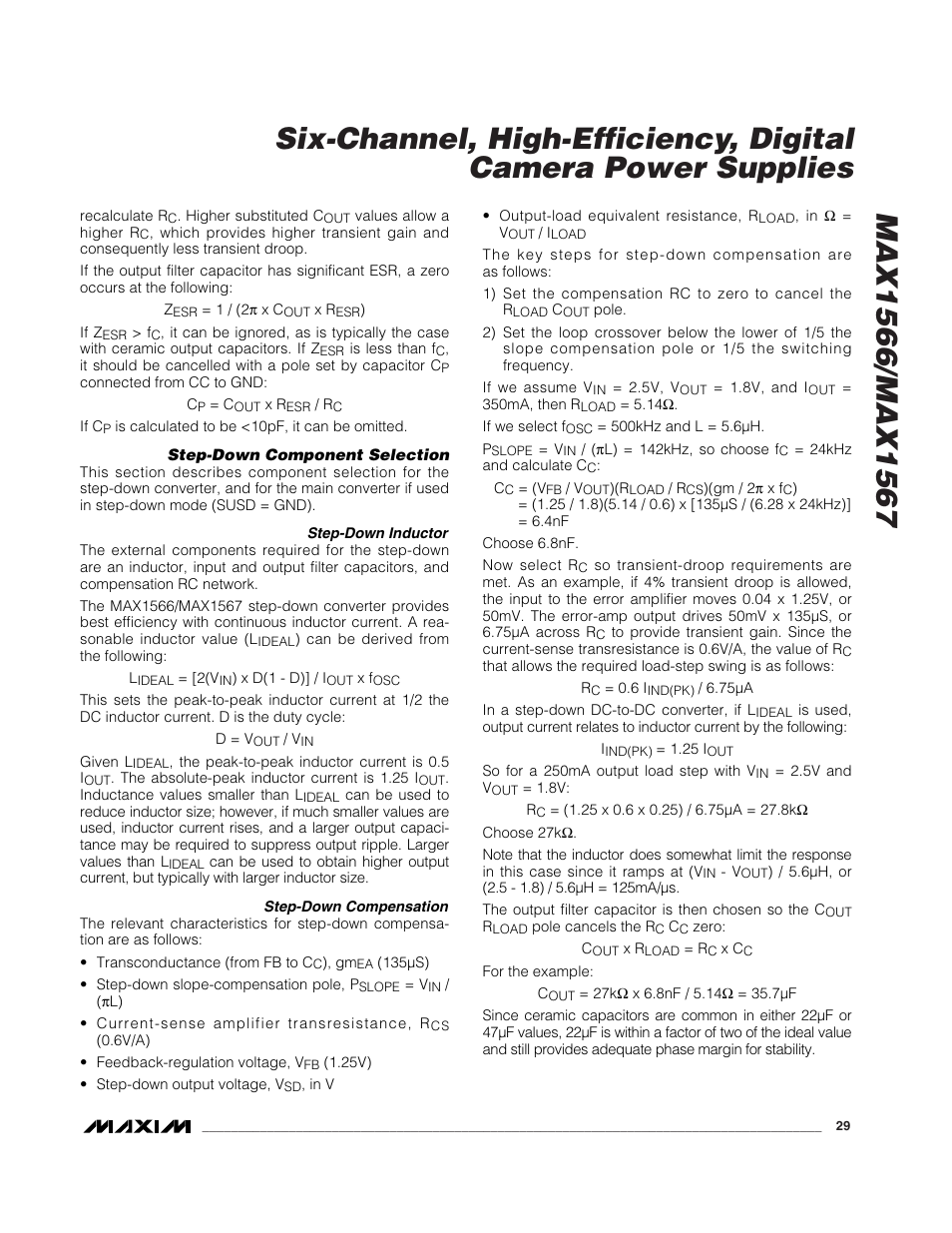 Rainbow Electronics MAX1567 User Manual | Page 29 / 35