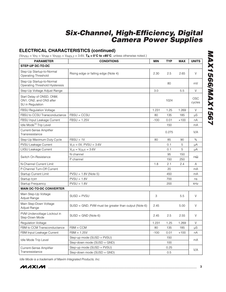 Rainbow Electronics MAX1567 User Manual | Page 3 / 35