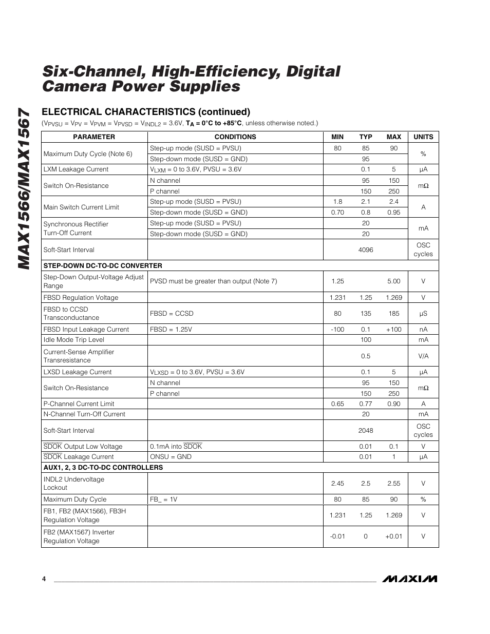 Rainbow Electronics MAX1567 User Manual | Page 4 / 35