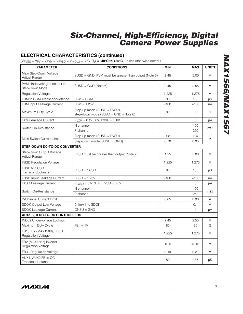 Rainbow Electronics MAX1567 User Manual | Page 7 / 35