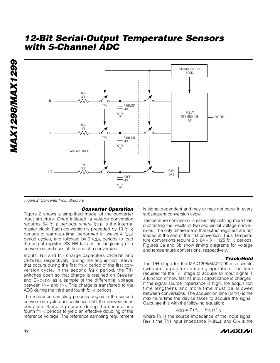 Rainbow Electronics MAX1299 User Manual | Page 12 / 20