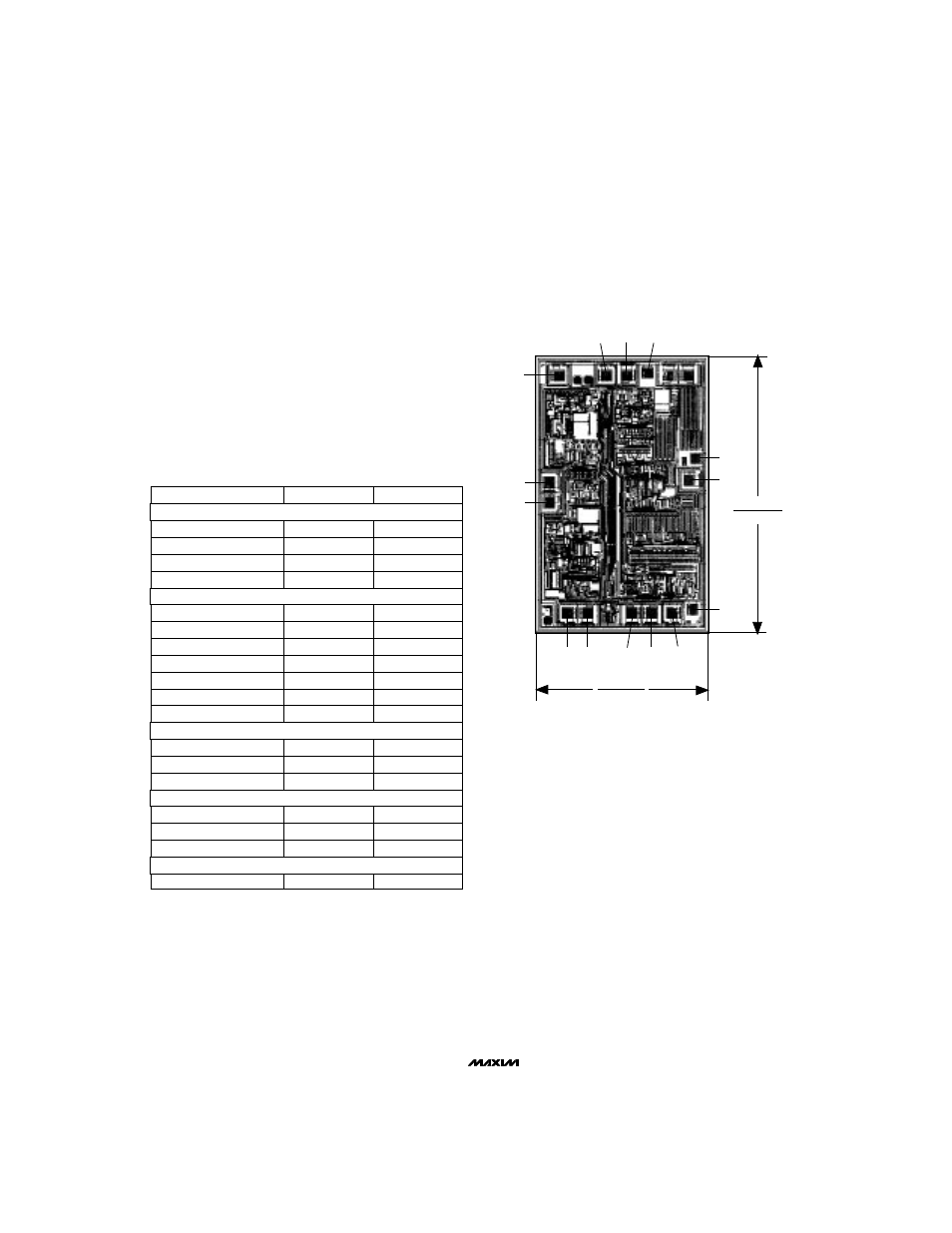 Chip topography | Rainbow Electronics MAX747 User Manual | Page 12 / 12