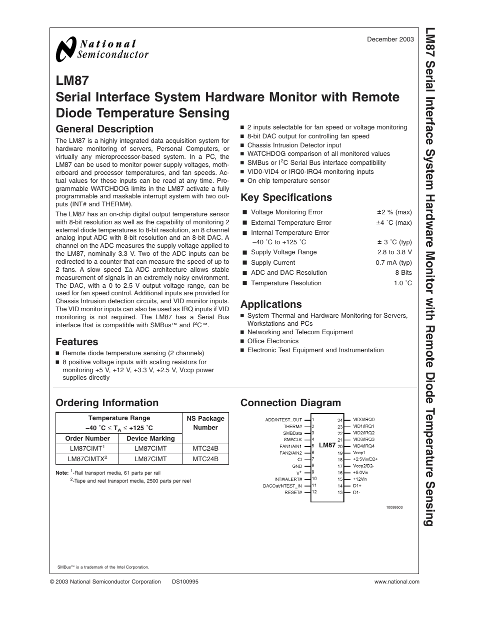 Rainbow Electronics LM87 User Manual | 32 pages