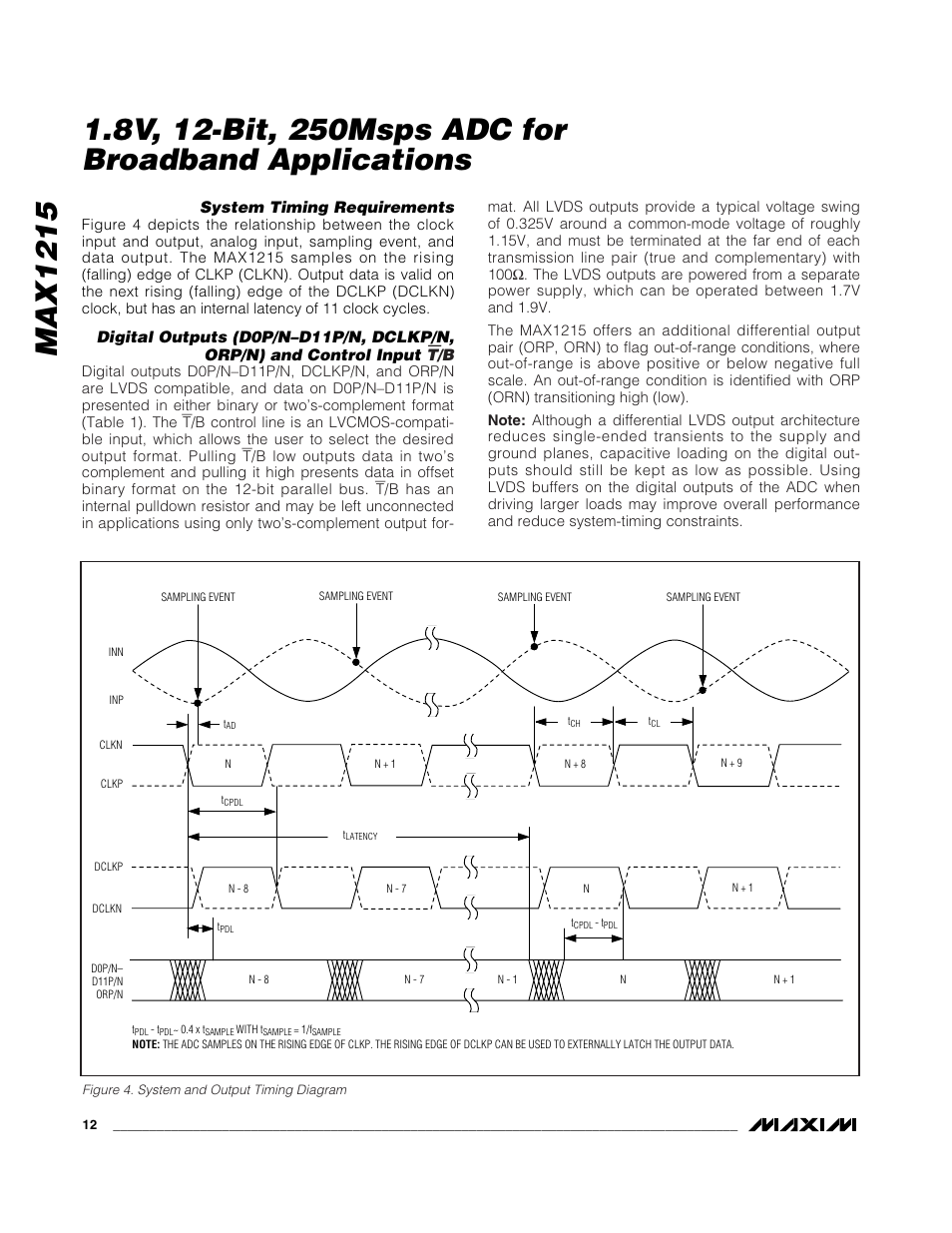 Rainbow Electronics MAX1215 User Manual | Page 12 / 20