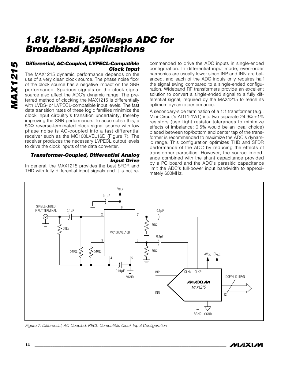 Rainbow Electronics MAX1215 User Manual | Page 14 / 20
