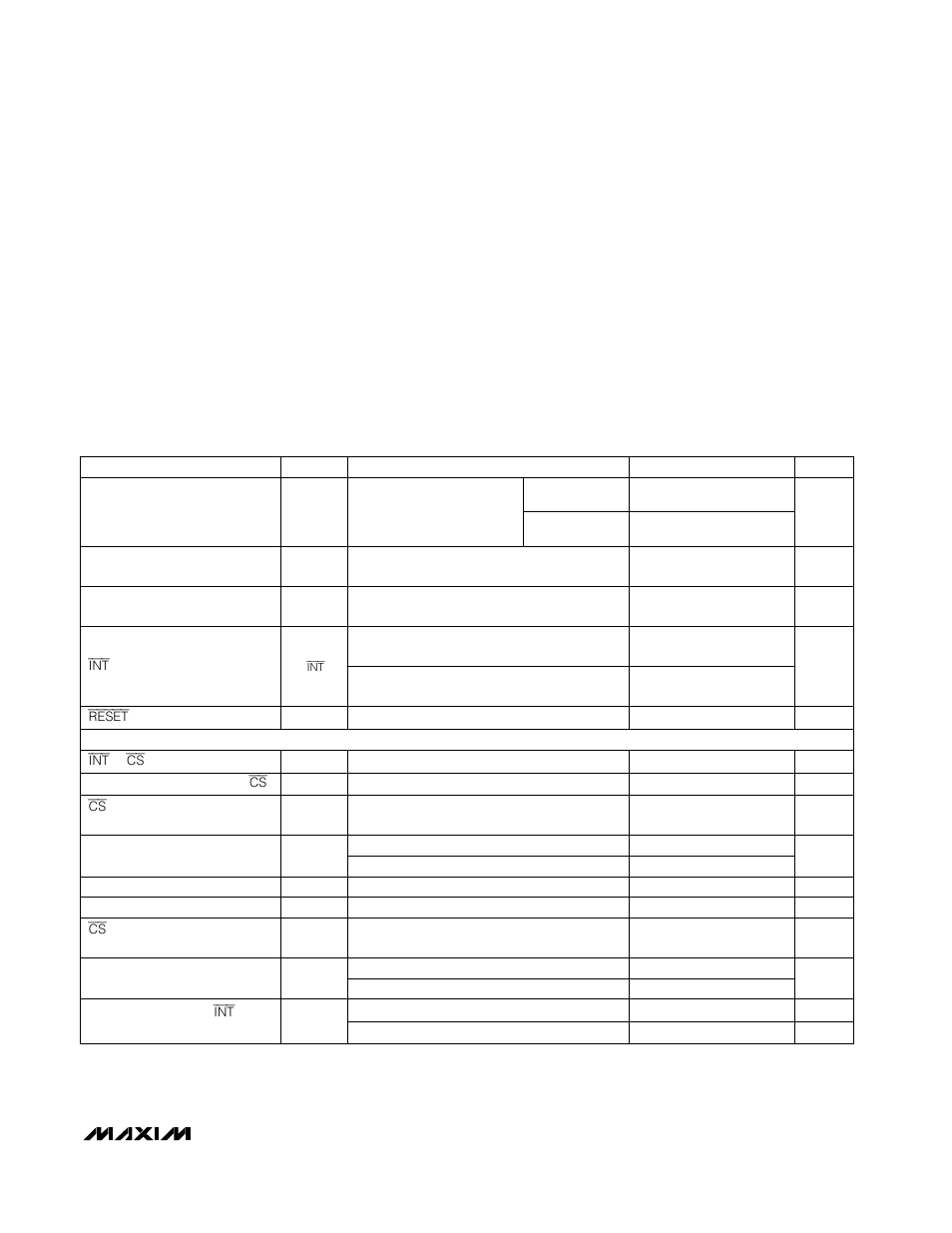 Timing characteristics | Rainbow Electronics MAX1400 User Manual | Page 7 / 36