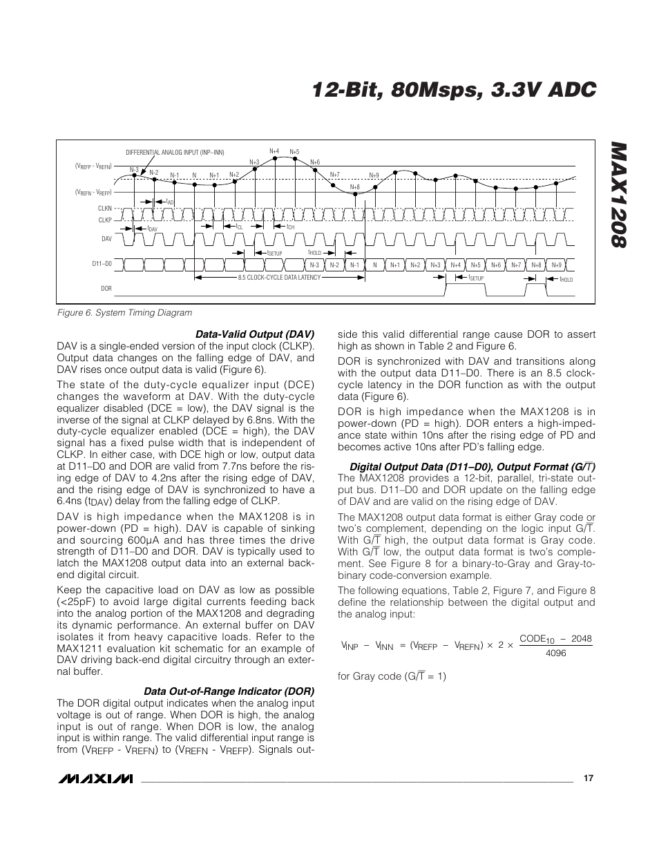 Rainbow Electronics MAX1208 User Manual | Page 17 / 27