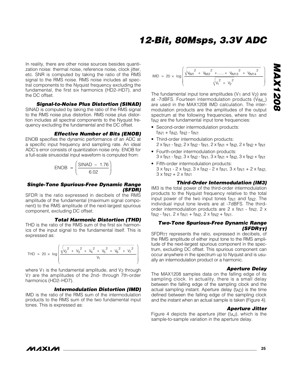 Rainbow Electronics MAX1208 User Manual | Page 25 / 27