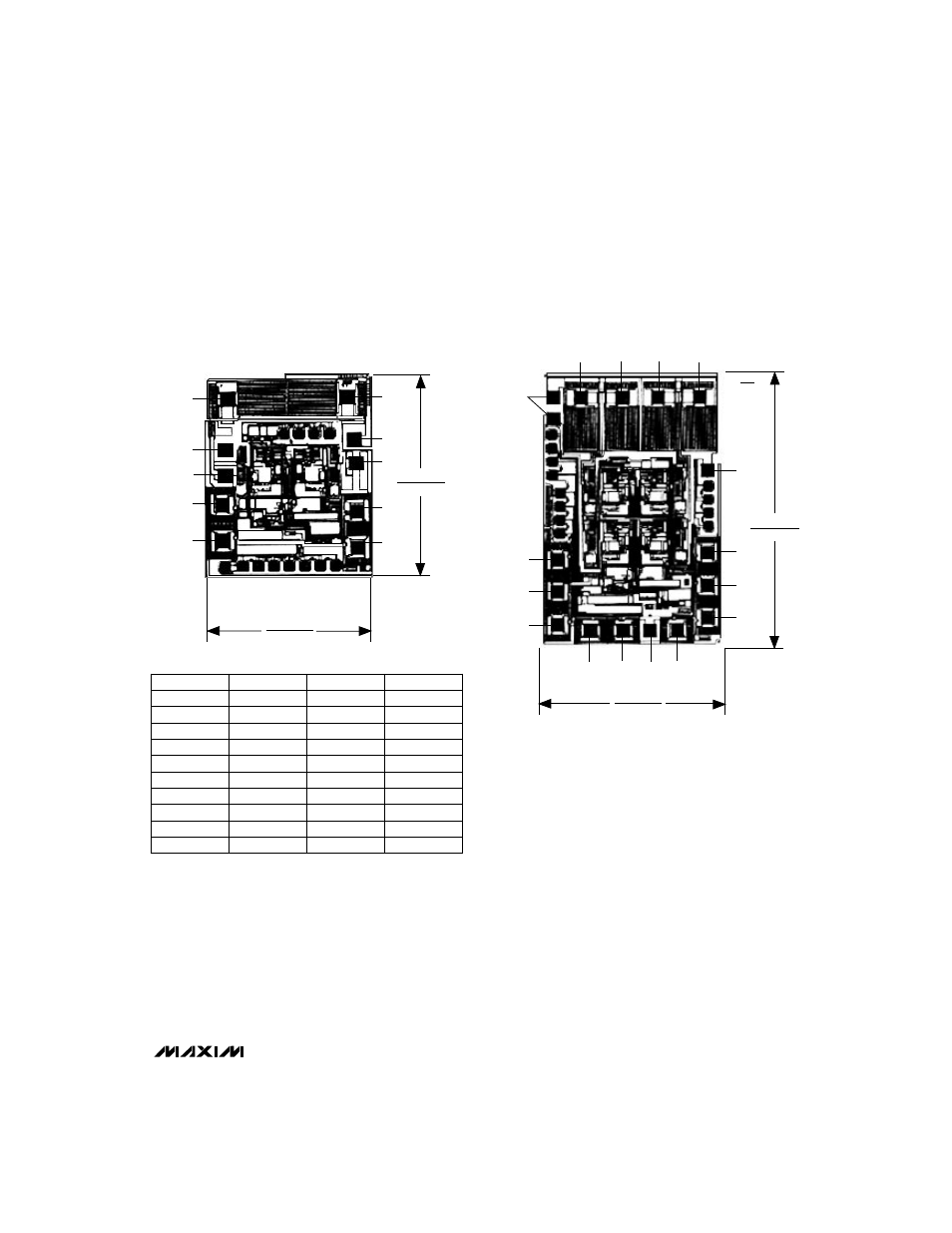 Chip topographies | Rainbow Electronics MAX924 User Manual | Page 15 / 16