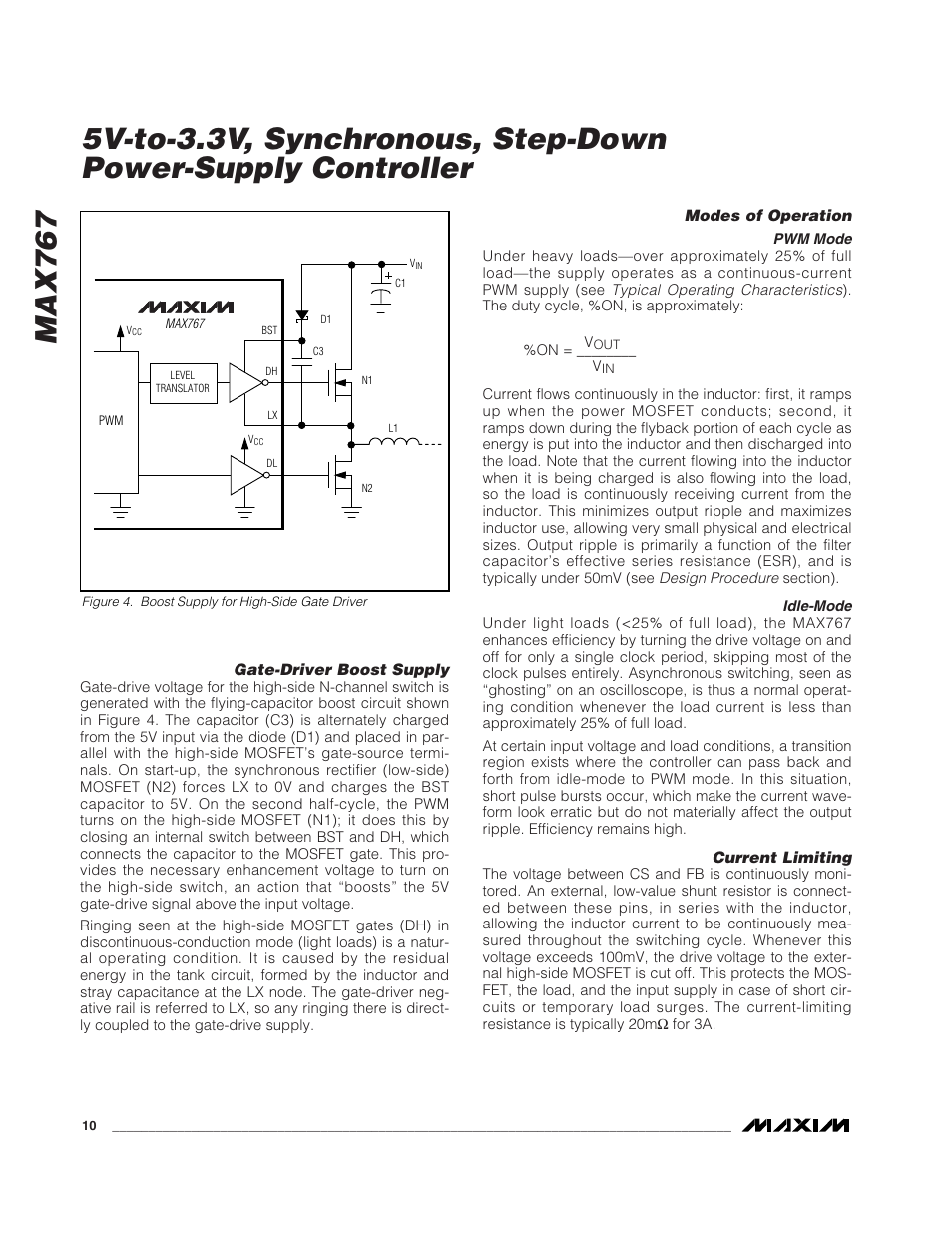 Max767 | Rainbow Electronics MAX767 User Manual | Page 10 / 19