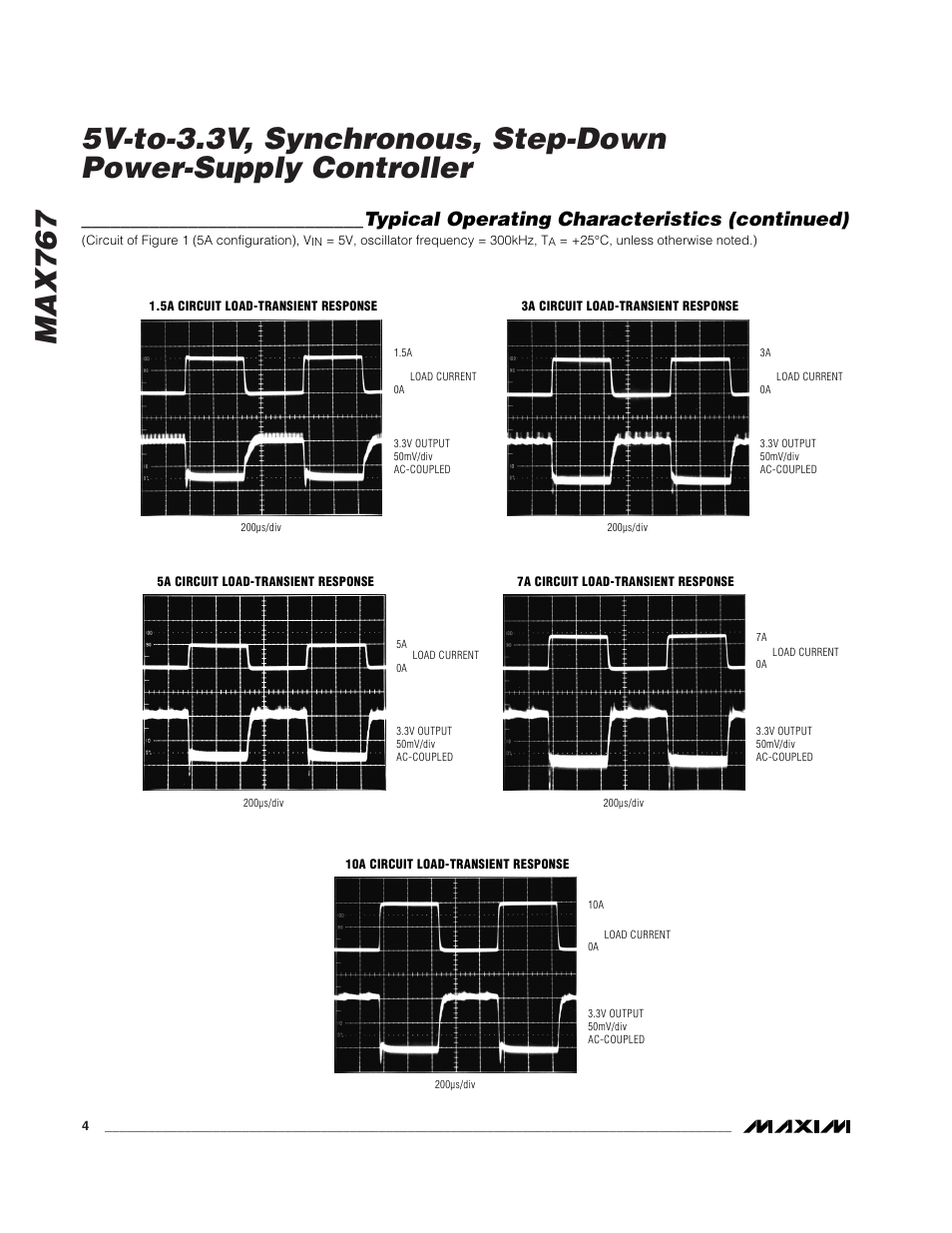 Typical operating characteristics (continued) | Rainbow Electronics MAX767 User Manual | Page 4 / 19