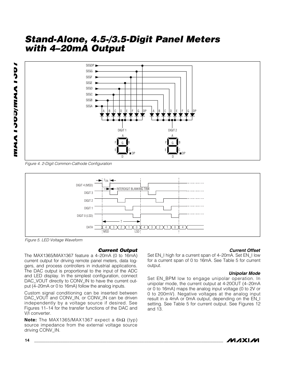 Current output | Rainbow Electronics MAX1367 User Manual | Page 14 / 25