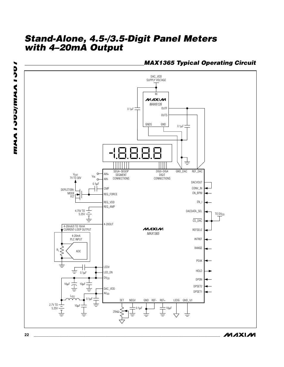 Max1365 typical operating circuit | Rainbow Electronics MAX1367 User Manual | Page 22 / 25