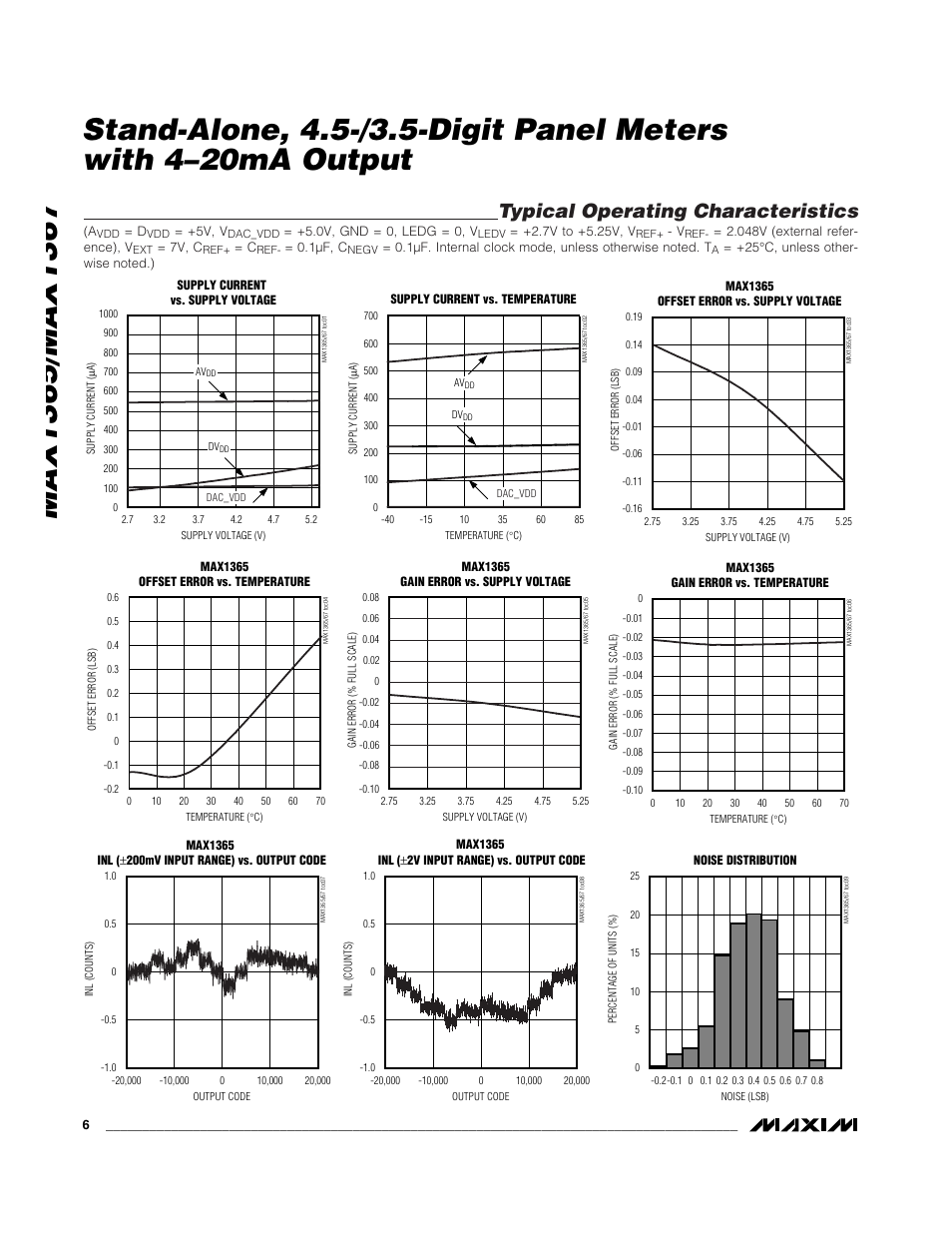 Typical operating characteristics | Rainbow Electronics MAX1367 User Manual | Page 6 / 25