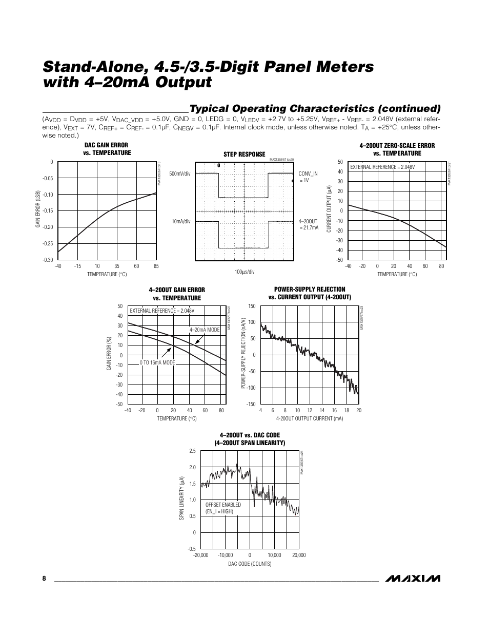 Typical operating characteristics (continued) | Rainbow Electronics MAX1367 User Manual | Page 8 / 25
