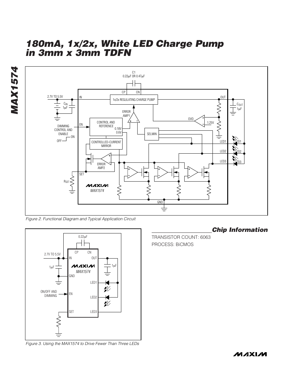 Max1574, Chip information | Rainbow Electronics MAX1574 User Manual | Page 8 / 9