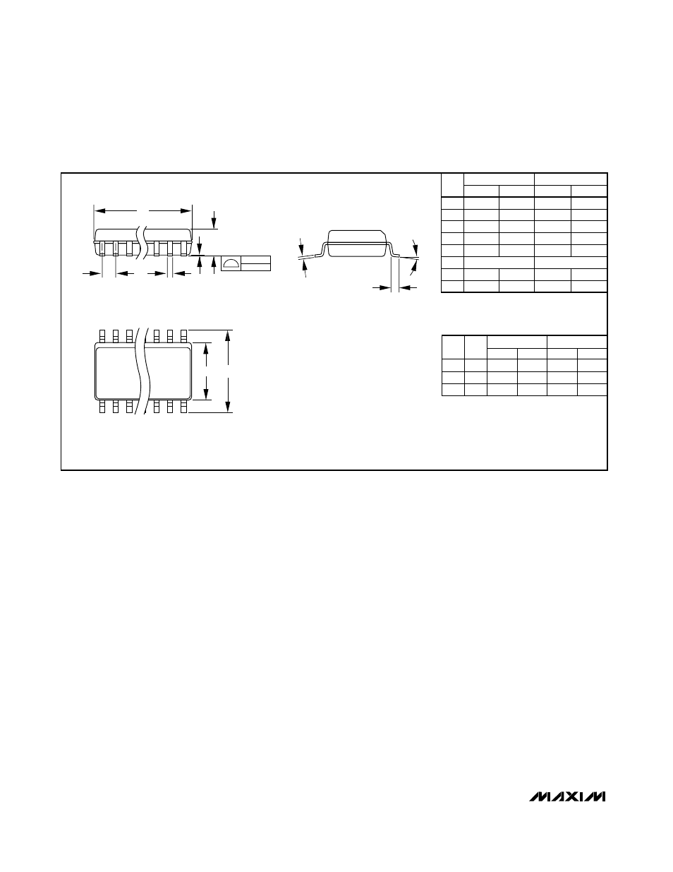 Package information, Narrow so small-outline package (0.150 in.) | Rainbow Electronics MAX887 User Manual | Page 12 / 12