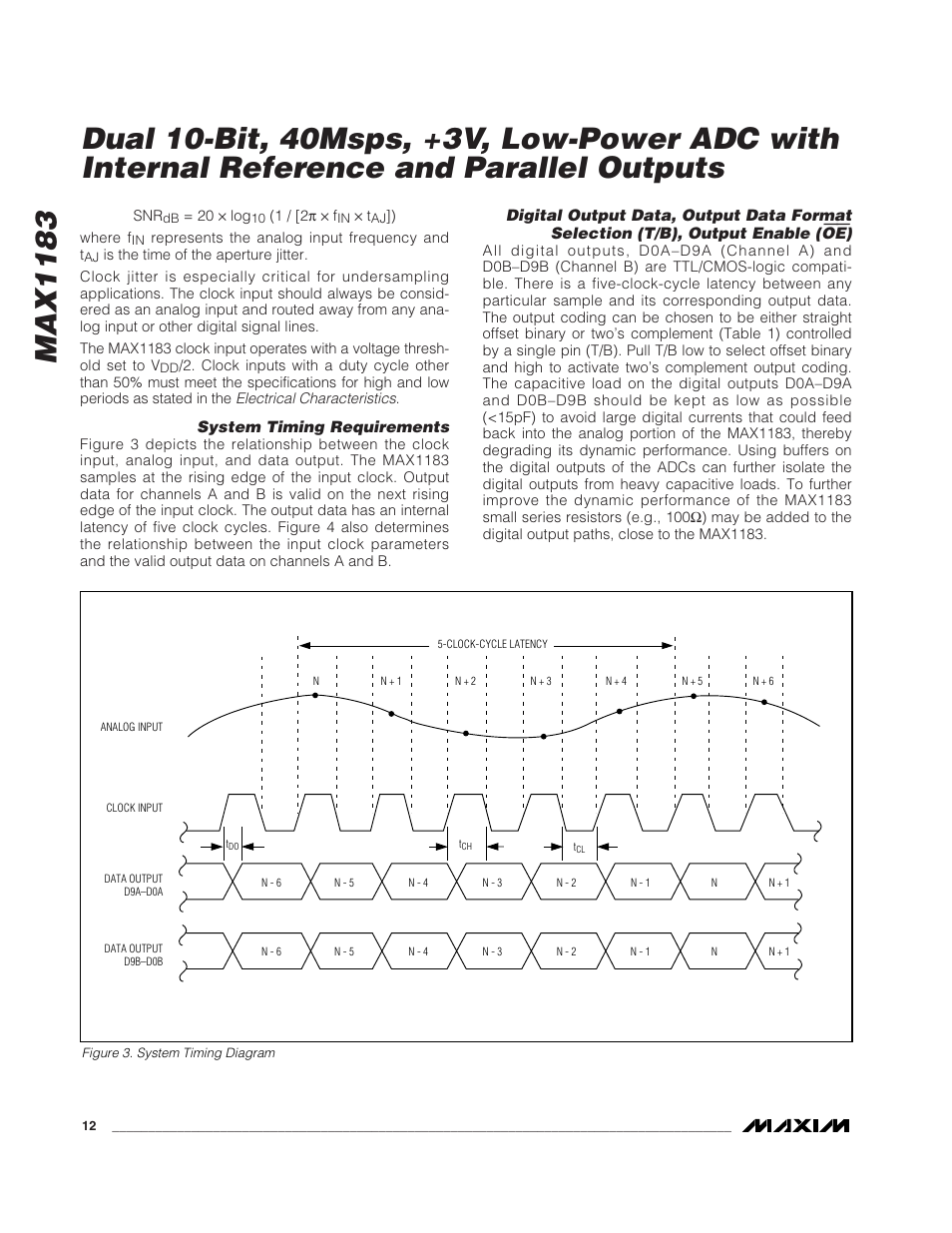 Max1183 | Rainbow Electronics MAX1183 User Manual | Page 12 / 18