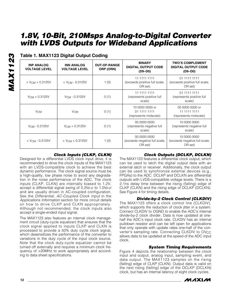 Max1123 | Rainbow Electronics MAX1123 User Manual | Page 12 / 17