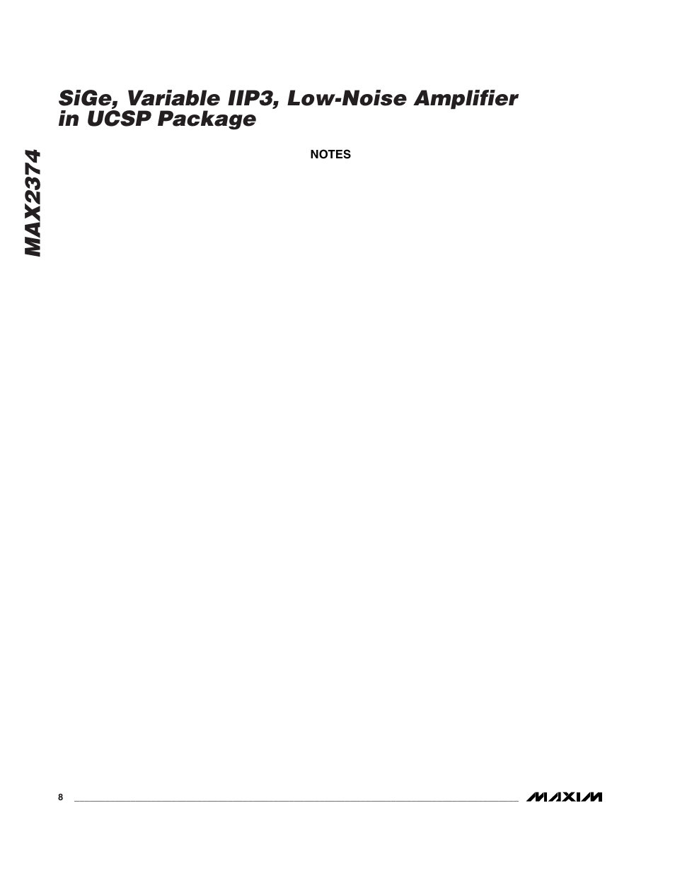 Rainbow Electronics MAX2374 User Manual | Page 8 / 8