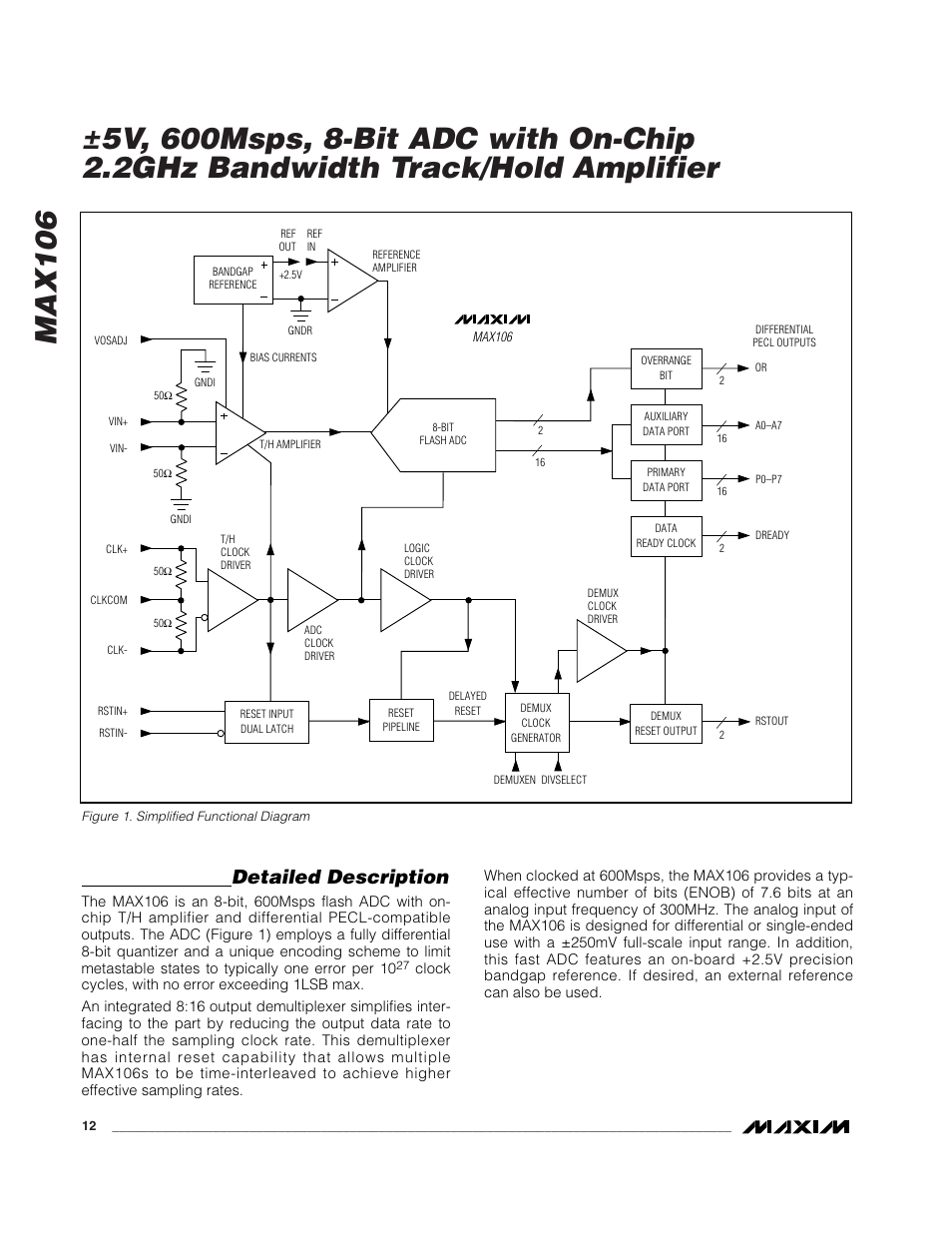Detailed description | Rainbow Electronics MAX106 User Manual | Page 12 / 31