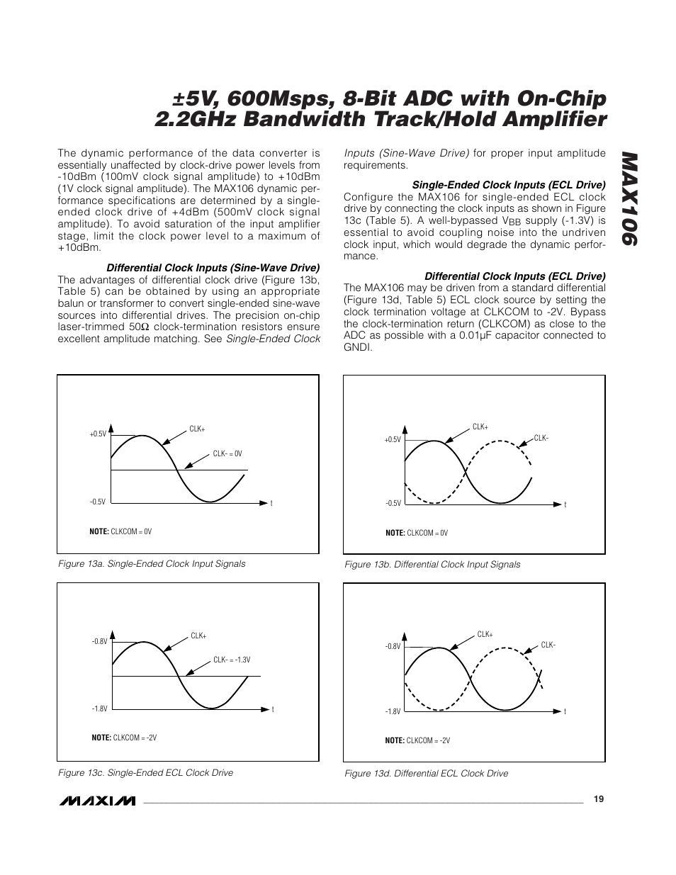 Rainbow Electronics MAX106 User Manual | Page 19 / 31
