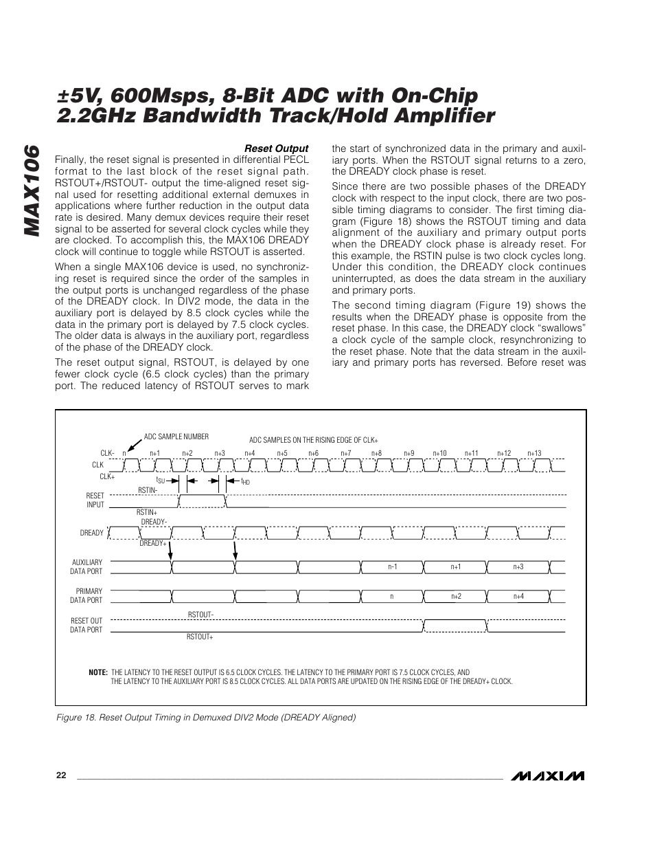 Rainbow Electronics MAX106 User Manual | Page 22 / 31