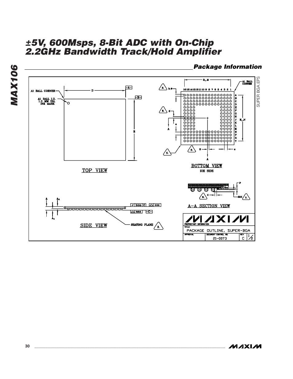 Rainbow Electronics MAX106 User Manual | Page 30 / 31