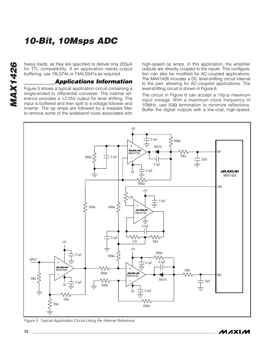 Applications information | Rainbow Electronics MAX1426 User Manual | Page 12 / 16