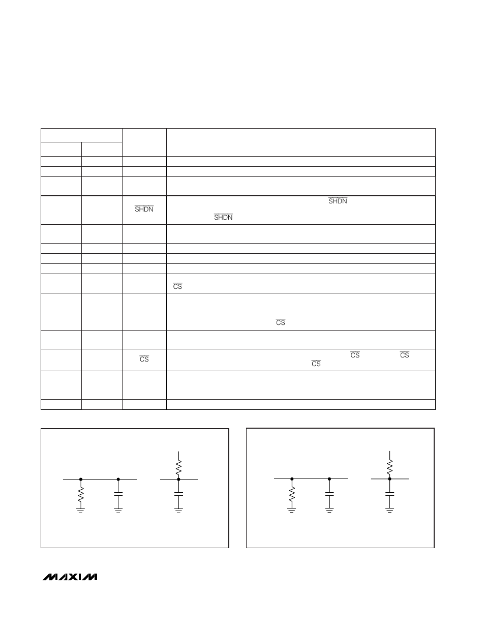 Pin description | Rainbow Electronics MAX1111 User Manual | Page 7 / 20