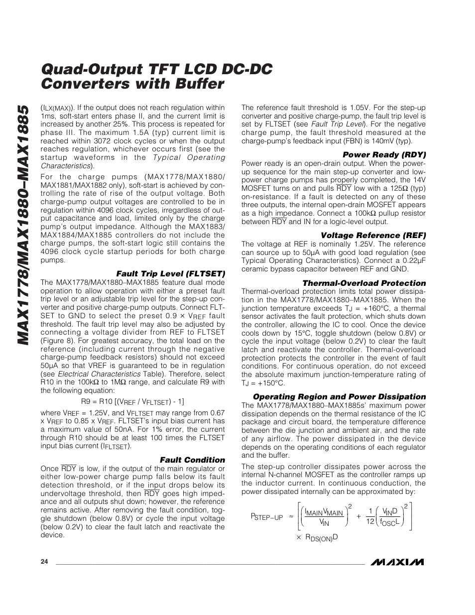 Rainbow Electronics MAX1885 User Manual | Page 24 / 38